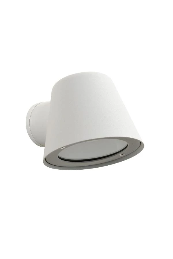 Lucide DINGO-LED - Wall light Outdoor - LED Dim. - GU10 - 1x5W 3000K - IP44 - White - off